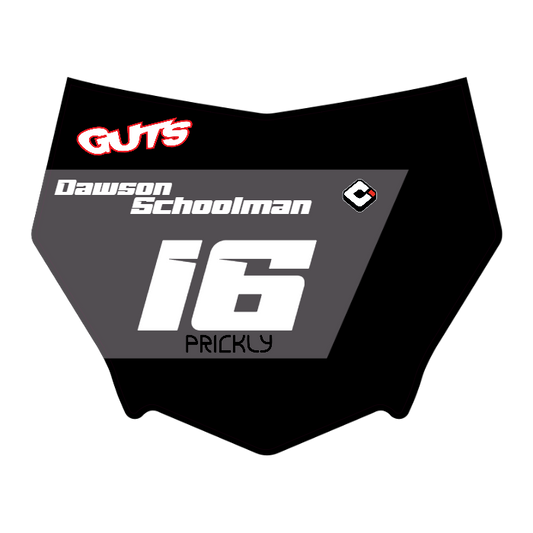 CUSTOM MOTOCUTZ FRONT PLATE DECAL