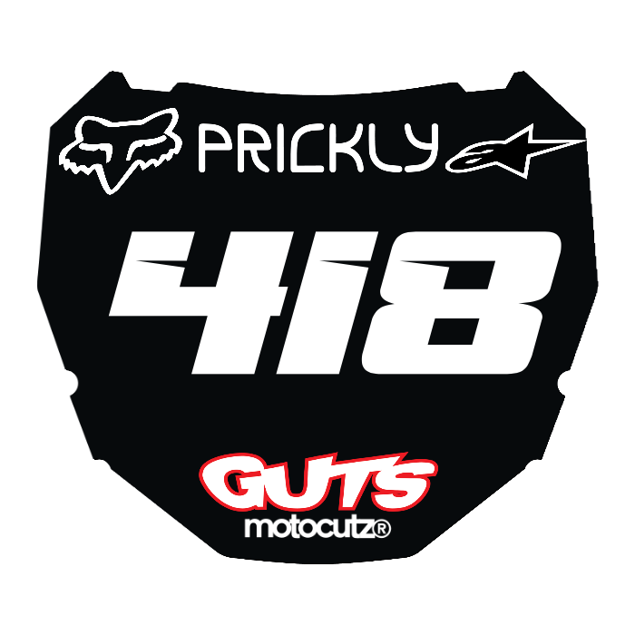 CUSTOM ODI NUMBER PLATE DECAL
