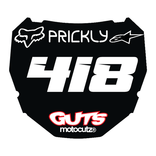 CUSTOM ODI NUMBER PLATE DECAL