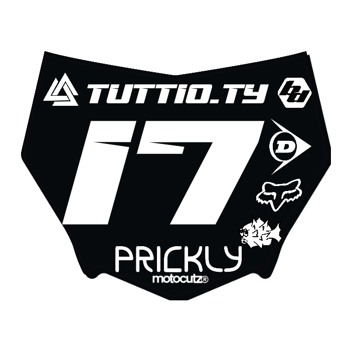CUSTOM MOTOCUTZ FRONT PLATE DECAL