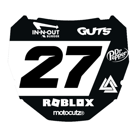 CUSTOM ODI NUMBER PLATE DECAL