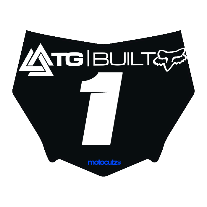 CUSTOM MOTOCUTZ FRONT PLATE DECAL