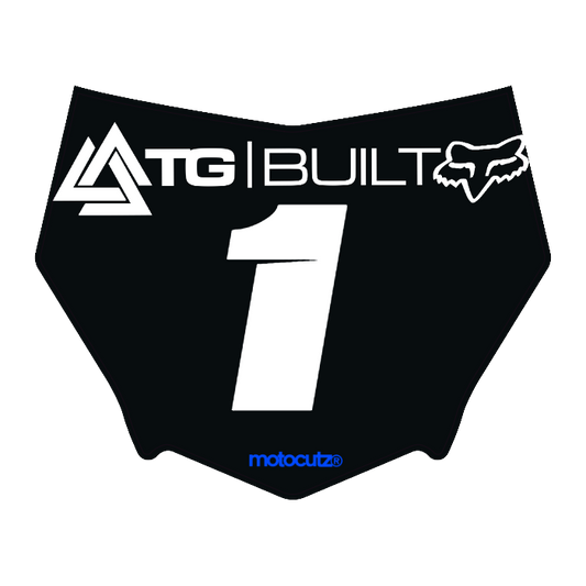 CUSTOM MOTOCUTZ FRONT PLATE DECAL
