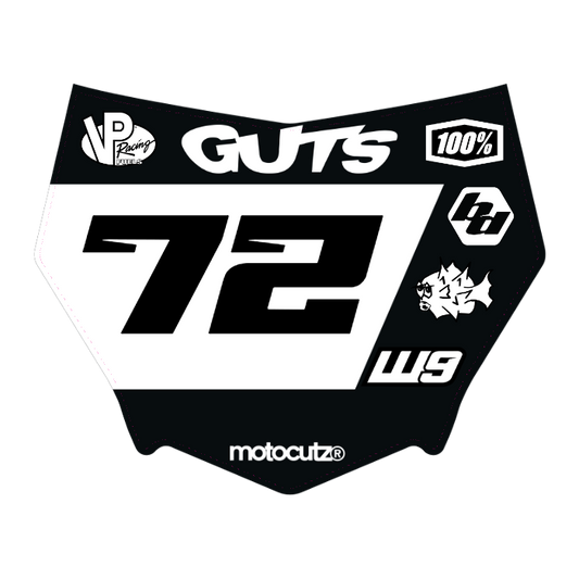 CUSTOM MOTOCUTZ FRONT PLATE DECAL