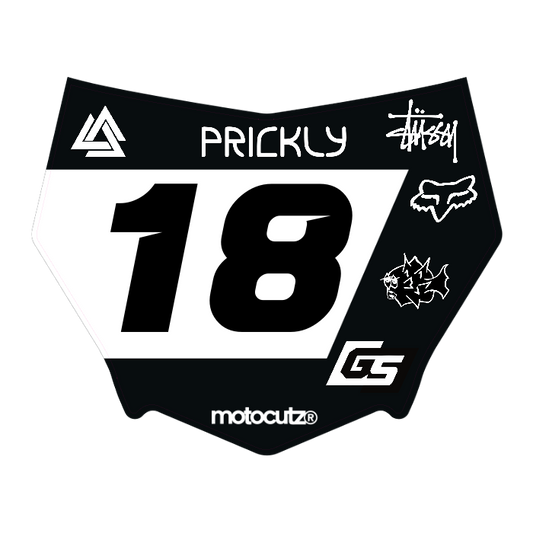 CUSTOM MOTOCUTZ FRONT PLATE DECAL