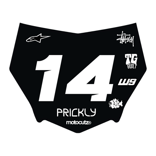 CUSTOM MOTOCUTZ FRONT PLATE DECAL