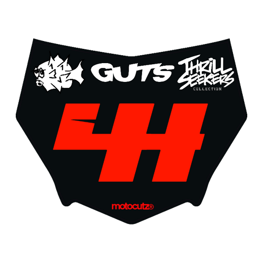 CUSTOM MOTOCUTZ FRONT PLATE DECAL