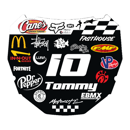 CUSTOM ODI NUMBER PLATE DECAL