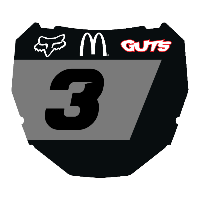 CUSTOM ODI NUMBER PLATE DECAL