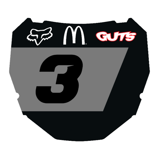 CUSTOM ODI NUMBER PLATE DECAL