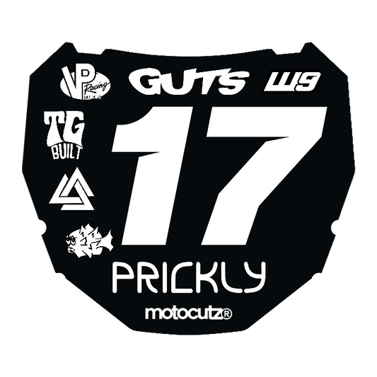 CUSTOM ODI NUMBER PLATE DECAL
