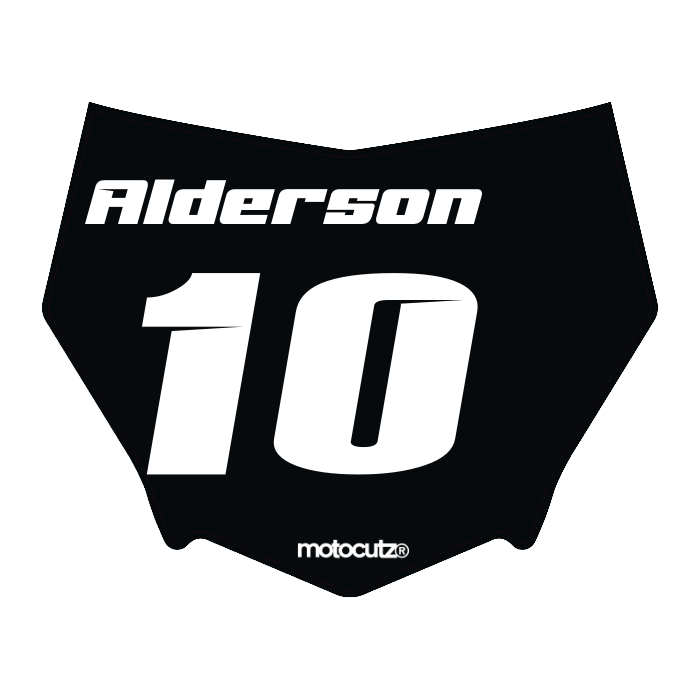 CUSTOM MOTOCUTZ FRONT PLATE DECAL