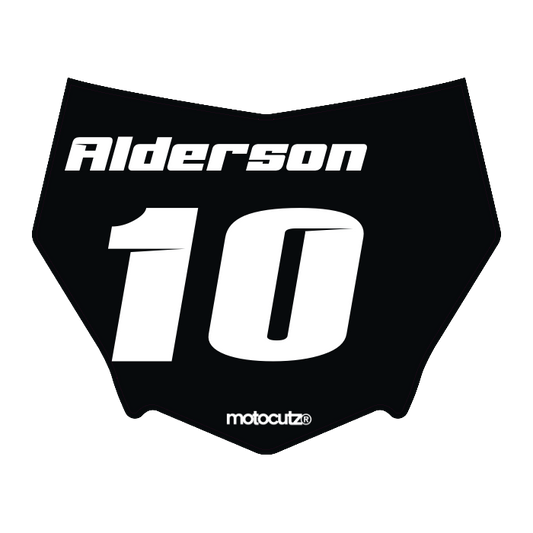 CUSTOM MOTOCUTZ FRONT PLATE DECAL
