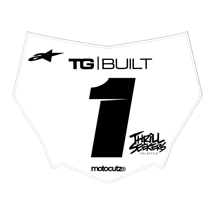 CUSTOM MOTOCUTZ FRONT PLATE DECAL