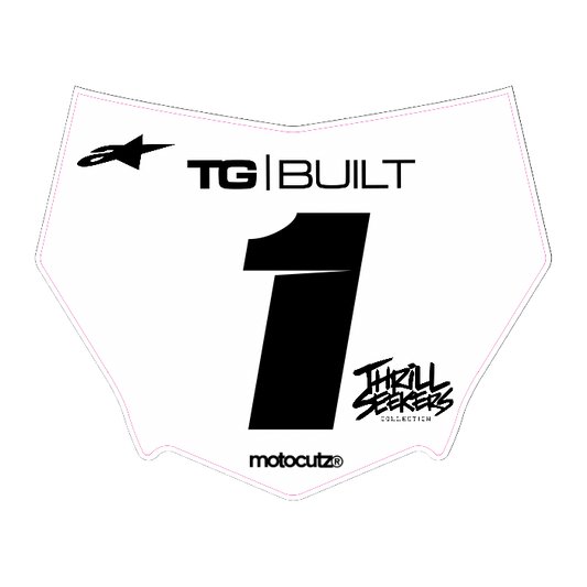 CUSTOM MOTOCUTZ FRONT PLATE DECAL