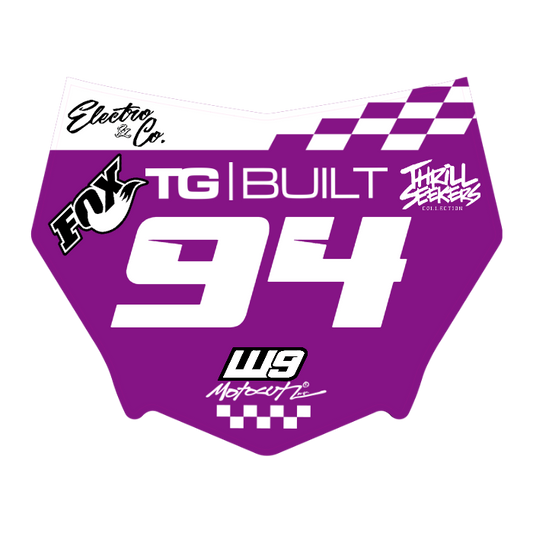 CUSTOM MOTOCUTZ FRONT PLATE DECAL