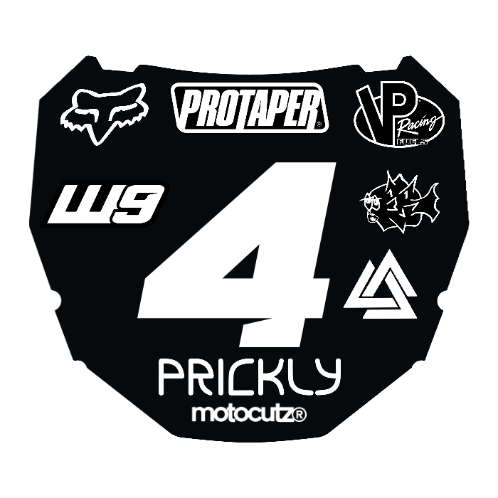 CUSTOM ODI NUMBER PLATE DECAL