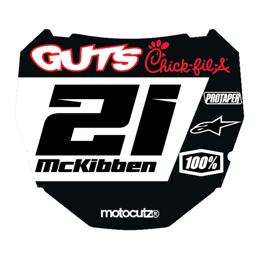 CUSTOM ODI NUMBER PLATE DECAL