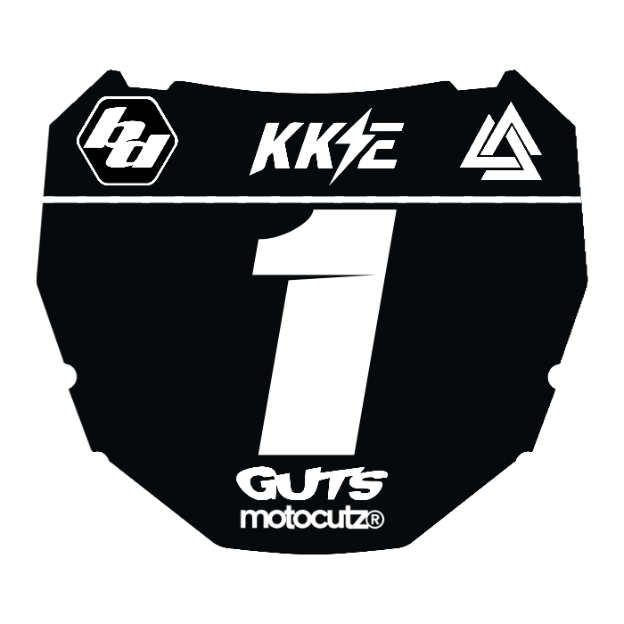 CUSTOM ODI NUMBER PLATE DECAL