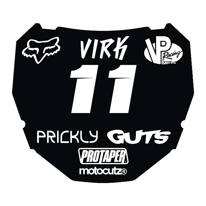 CUSTOM ODI NUMBER PLATE DECAL