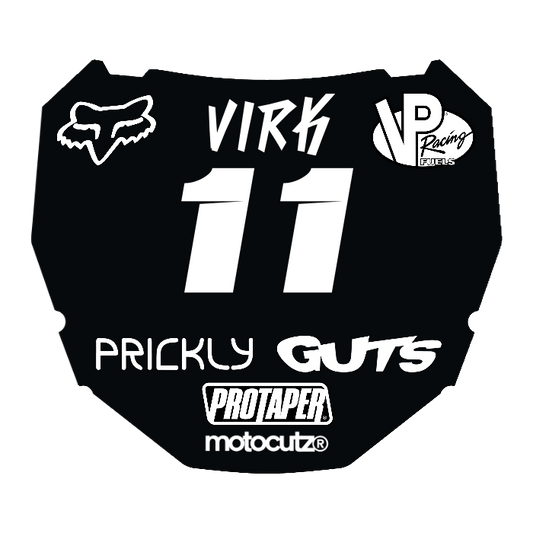 CUSTOM ODI NUMBER PLATE DECAL