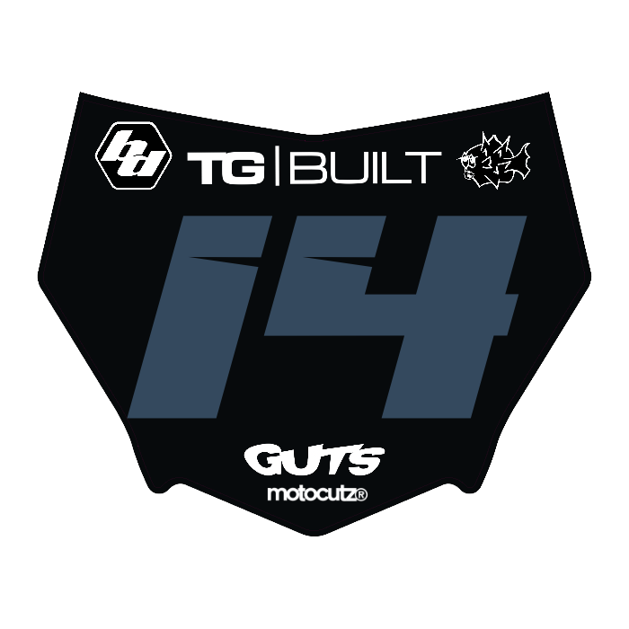 CUSTOM MOTOCUTZ FRONT PLATE DECAL