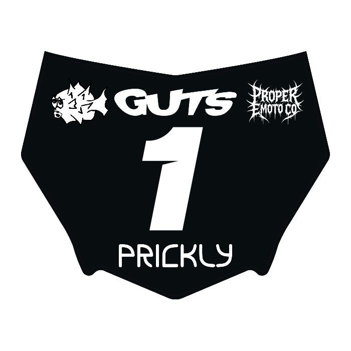 CUSTOM MOTOCUTZ FRONT PLATE DECAL