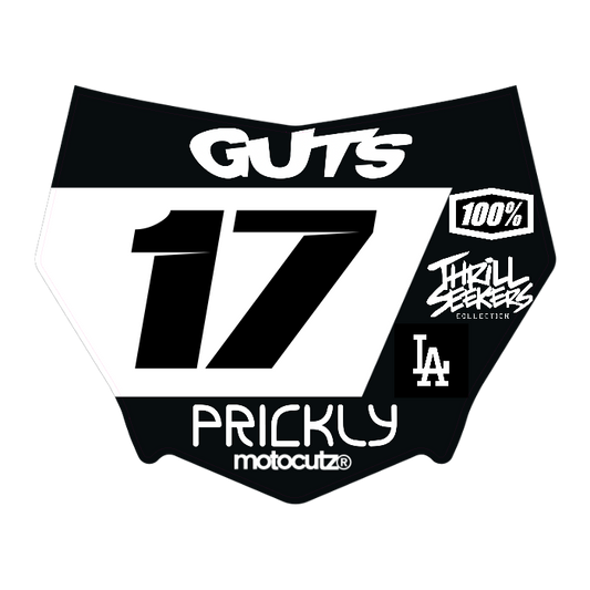 CUSTOM MOTOCUTZ FRONT PLATE DECAL