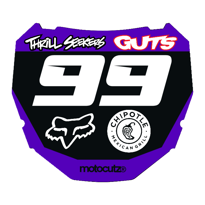 CUSTOM ODI NUMBER PLATE DECAL