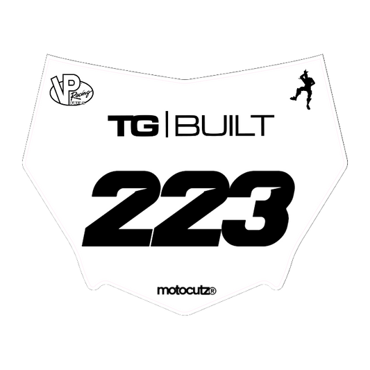 CUSTOM MOTOCUTZ FRONT PLATE DECAL