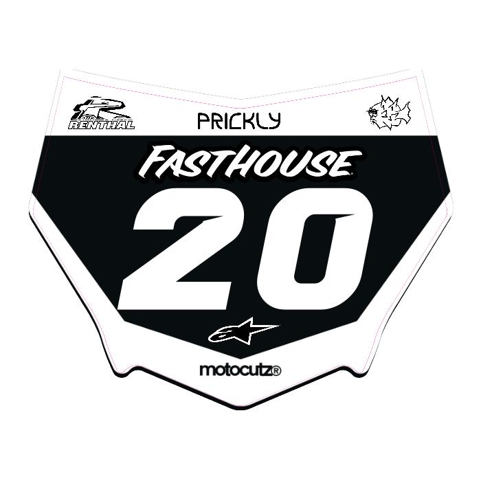 CUSTOM MOTOCUTZ FRONT PLATE DECAL