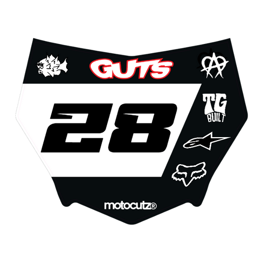 CUSTOM MOTOCUTZ FRONT PLATE DECAL