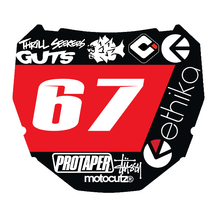 CUSTOM ODI NUMBER PLATE DECAL