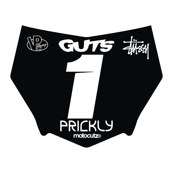 CUSTOM MOTOCUTZ FRONT PLATE DECAL