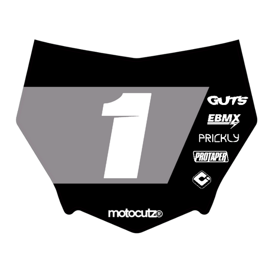 CUSTOM MOTOCUTZ FRONT PLATE DECAL