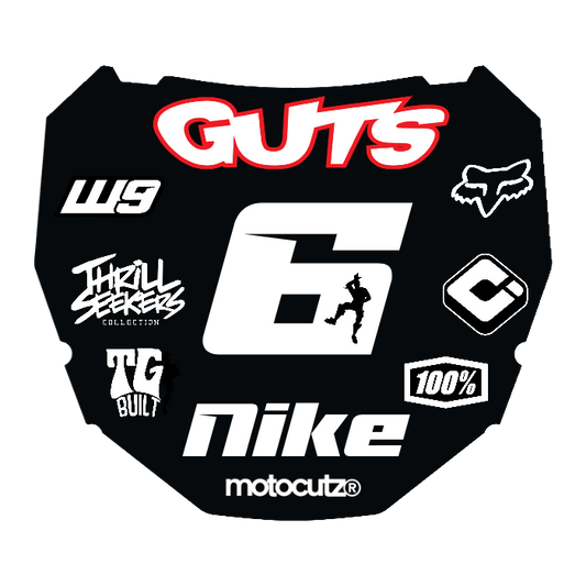 CUSTOM ODI NUMBER PLATE DECAL