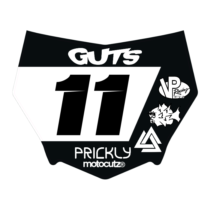 CUSTOM MOTOCUTZ FRONT PLATE DECAL