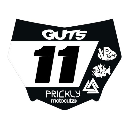 CUSTOM MOTOCUTZ FRONT PLATE DECAL