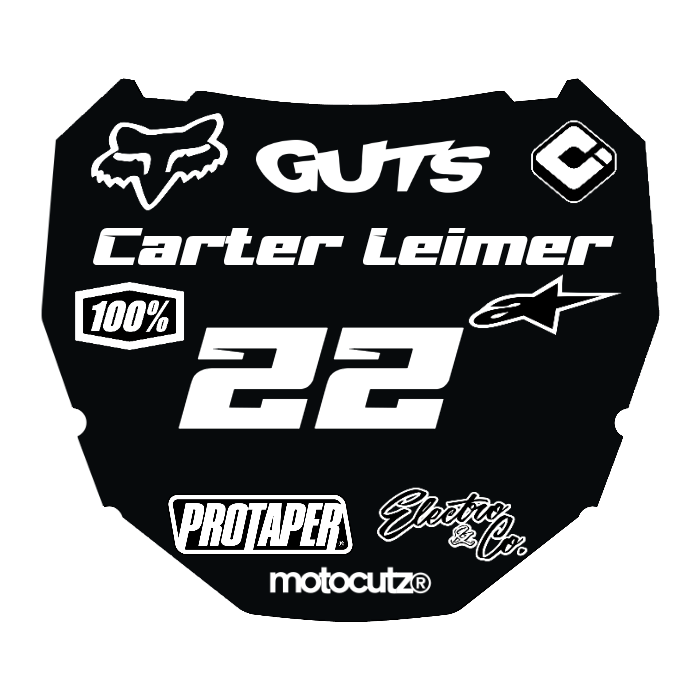 CUSTOM ODI NUMBER PLATE DECAL