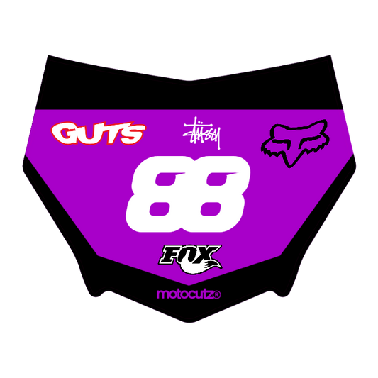 CUSTOM MOTOCUTZ FRONT PLATE DECAL