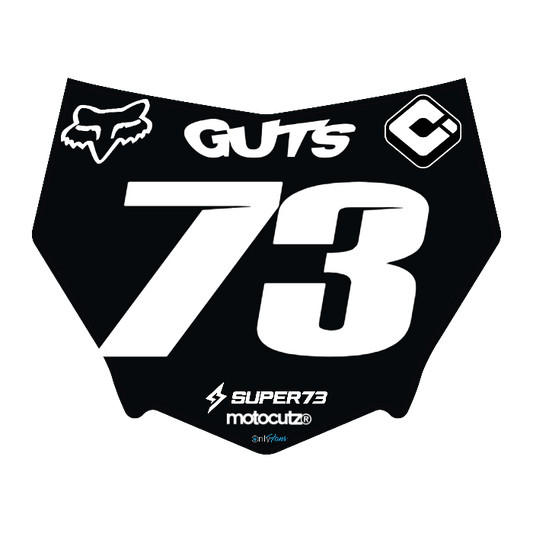 CUSTOM MOTOCUTZ FRONT PLATE DECAL