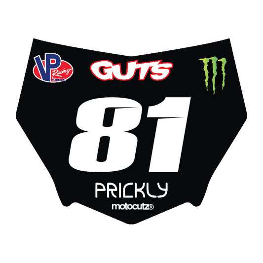 CUSTOM MOTOCUTZ FRONT PLATE DECAL