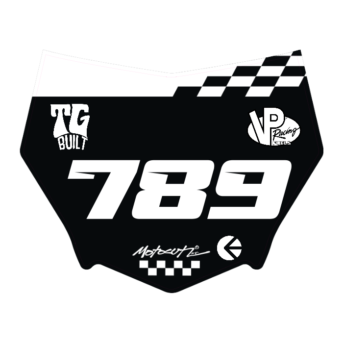 CUSTOM MOTOCUTZ FRONT PLATE DECAL