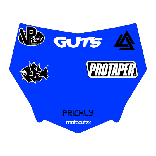 CUSTOM MOTOCUTZ FRONT PLATE DECAL