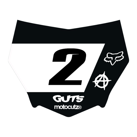 CUSTOM MOTOCUTZ FRONT PLATE DECAL