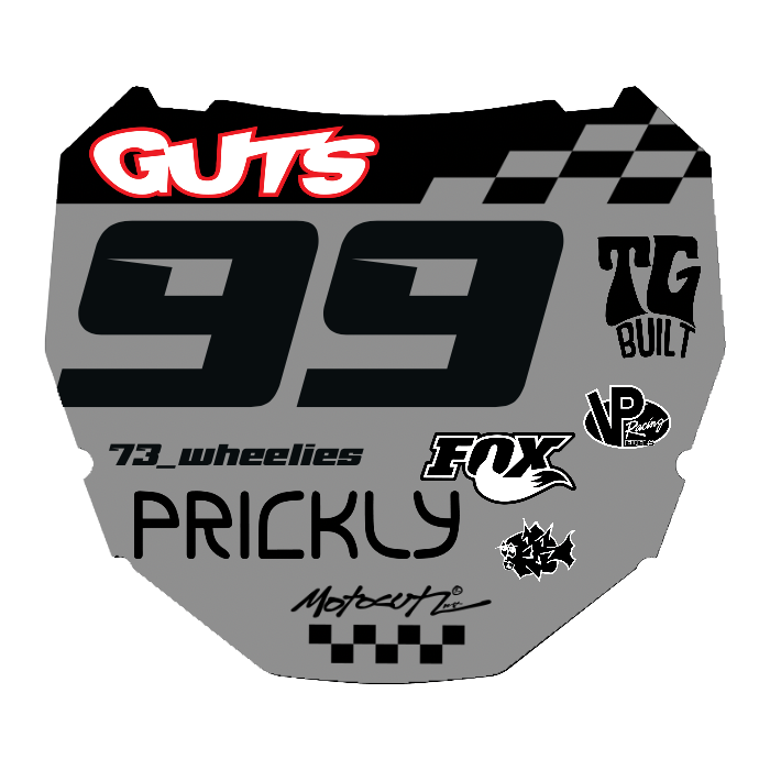 CUSTOM ODI NUMBER PLATE DECAL