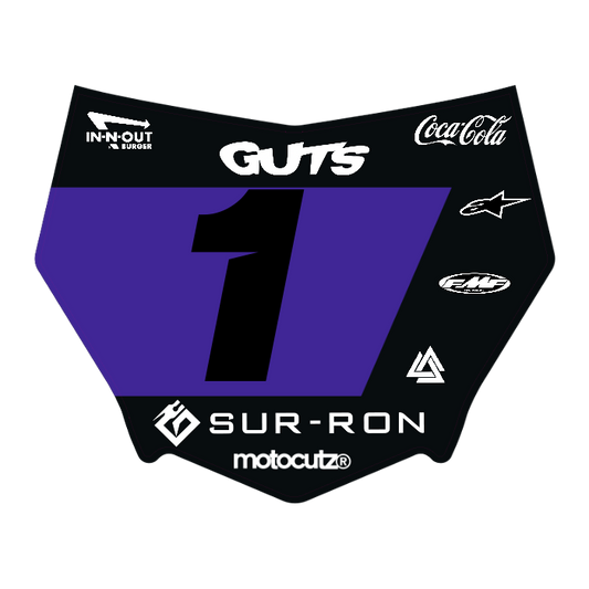 CUSTOM MOTOCUTZ FRONT PLATE DECAL