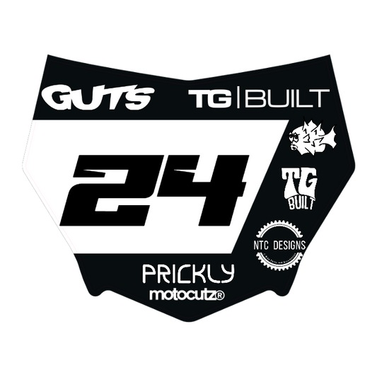 CUSTOM MOTOCUTZ FRONT PLATE DECAL