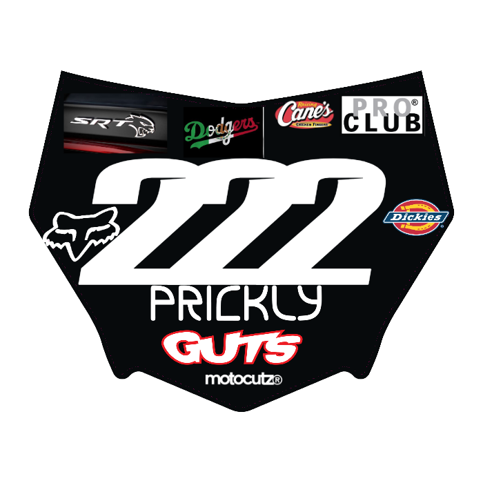 CUSTOM MOTOCUTZ FRONT PLATE DECAL