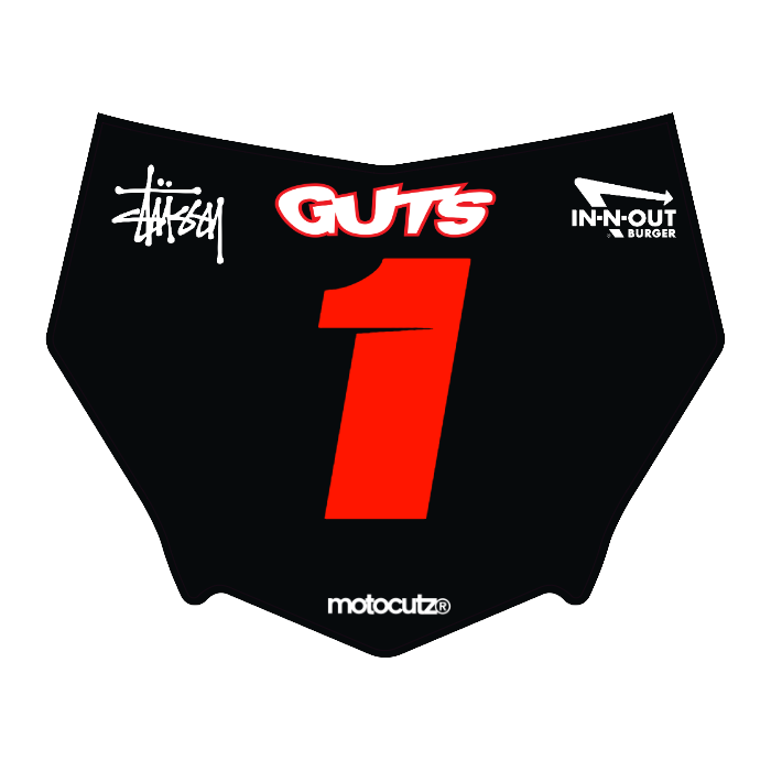 CUSTOM MOTOCUTZ FRONT PLATE DECAL